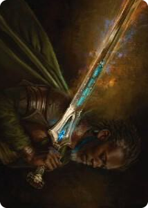 0028 Anduril, Flame of the West Art Card S Art Series: Universes Beyond: The Lord of the Rings: Tales of Middle-earth