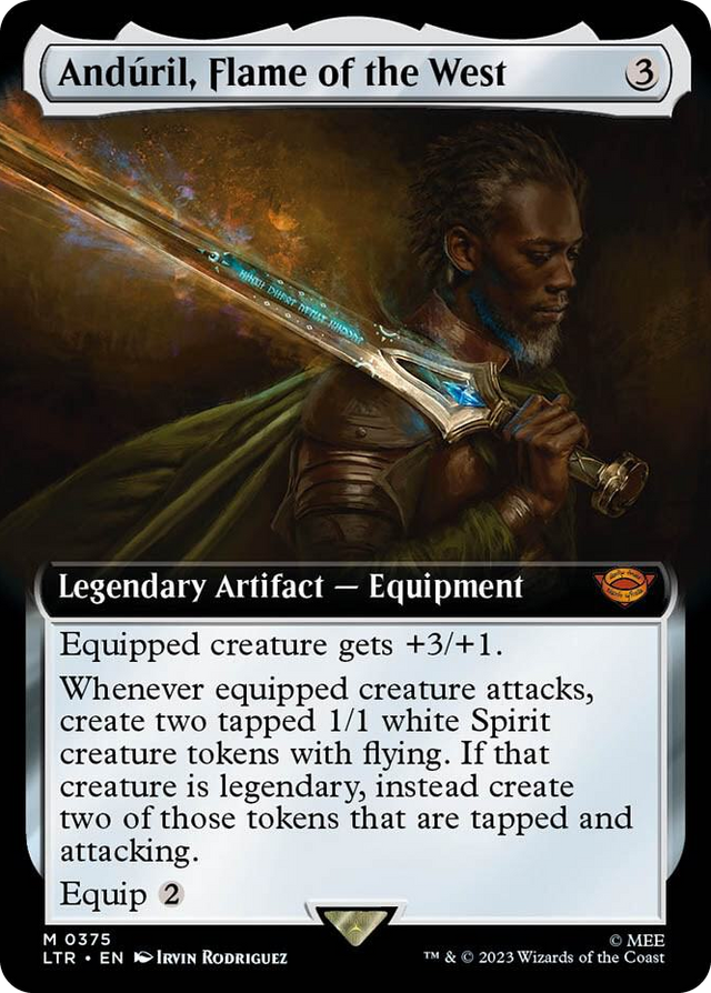 0375 Anduril, Flame of the West (Extended Art) M Universes Beyond: The Lord of the Rings: Tales of Middle-earth