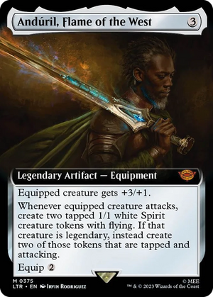 0375 Anduril, Flame of the West (Extended Art) M Universes Beyond: The Lord of the Rings: Tales of Middle-earth