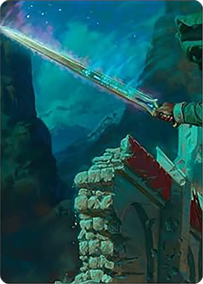 0001 Anduril, Narsil Reforged Art Card S Art Series: Universes Beyond: The Lord of the Rings: Tales of Middle-earth