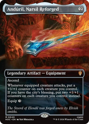 0040 Anduril, Narsil Reforged (Borderless) M The Hobbit: Eternal-Legal