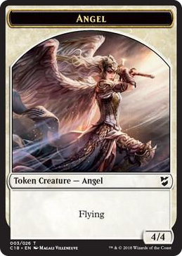 0003 Angel // Cat Double-Sided Token T Commander 2018