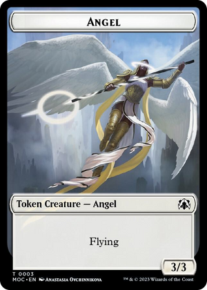 0003 Angel // Demon Double-Sided Token T Commander: March of the Machine