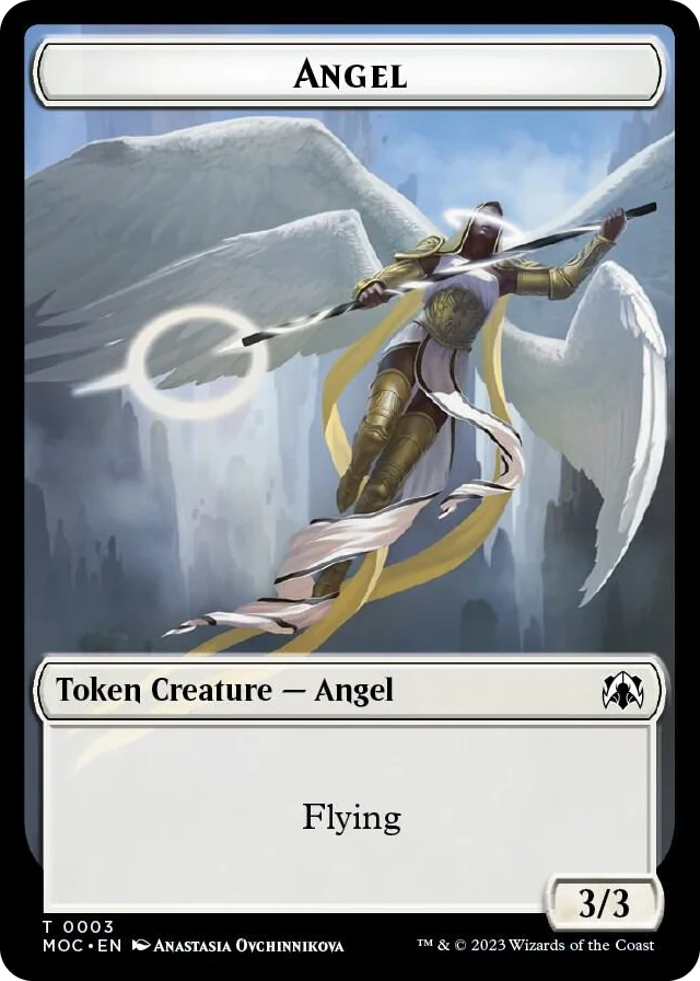 0003 Angel // Demon Double-Sided Token T Commander: March of the Machine