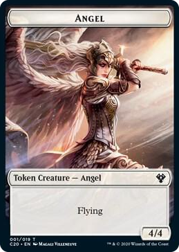 0001 Angel // Elemental (010) Double-Sided Token T Commander 2020