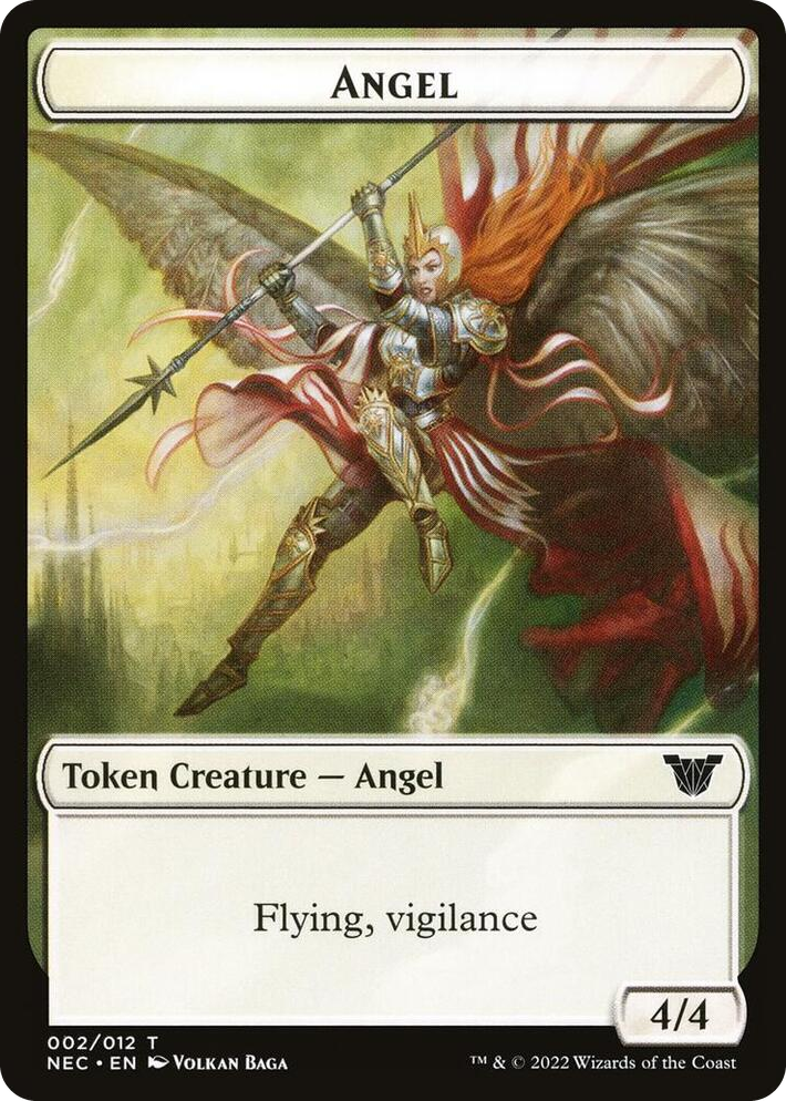 0002 Angel // Elephant Double-Sided Token T Commander: Kamigawa: Neon Dynasty