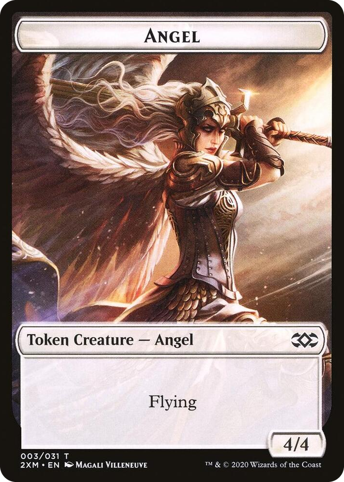 0003 Angel // Human Soldier Double-Sided Token T Double Masters