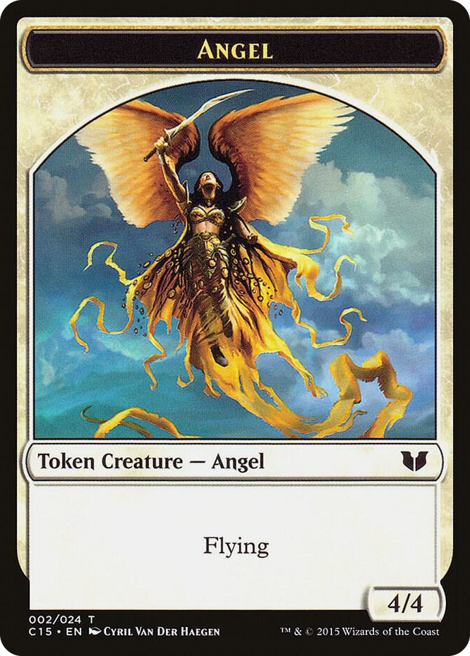 Angel // Knight (Vigilance) Double-Sided Token #2 T - Commander 2015 Pokemon card