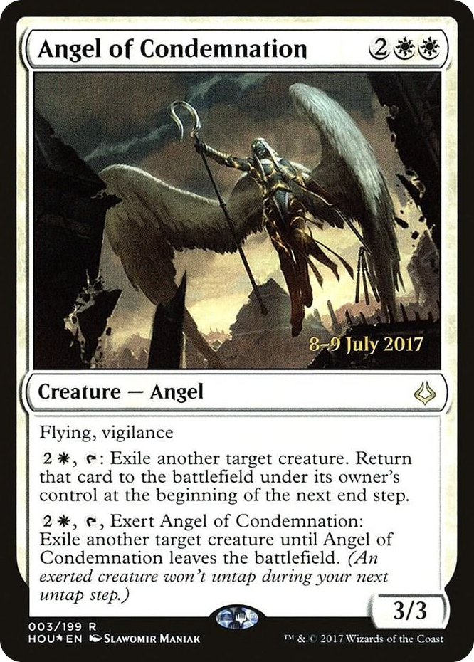 0003 Angel of Condemnation R Prerelease Cards