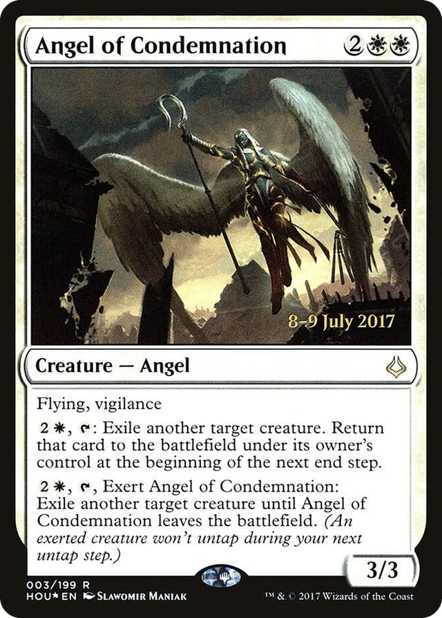0003 Angel of Condemnation R Prerelease Cards