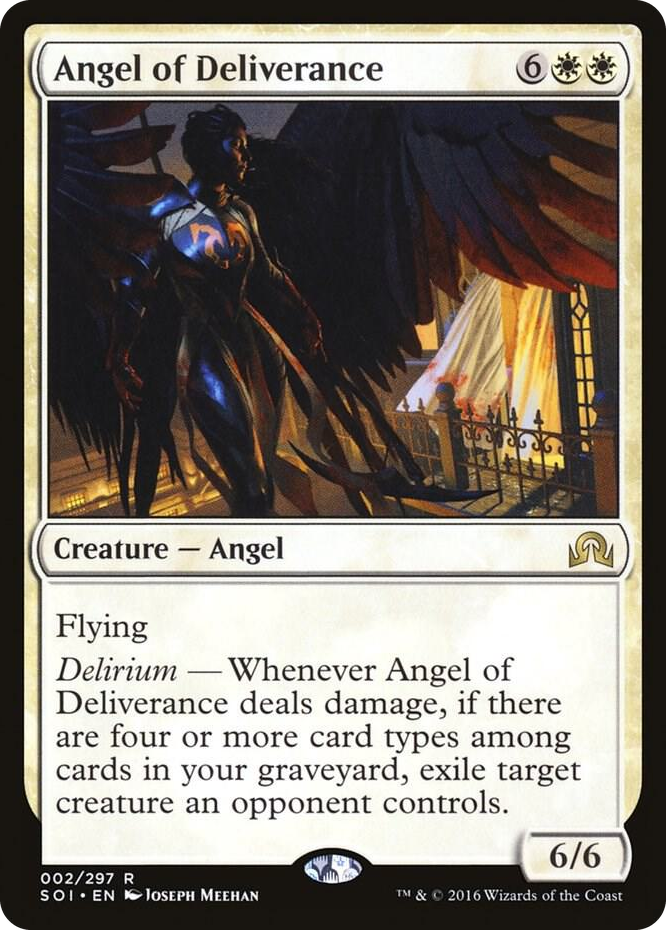 Angel of Deliverance #2 R - Shadows over Innistrad Pokemon card