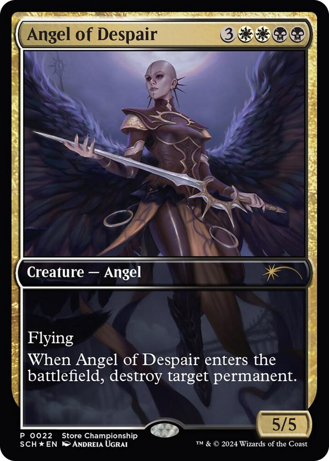 0022 Angel of Despair P Game Day & Store Championship Promos
