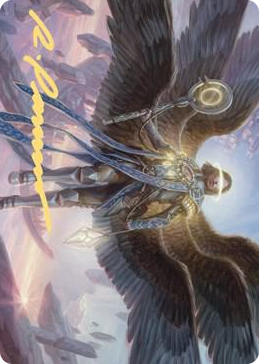 0037 Angel of Destiny Art Card (Gold-Stamped Signature) S Art Series: Zendikar Rising