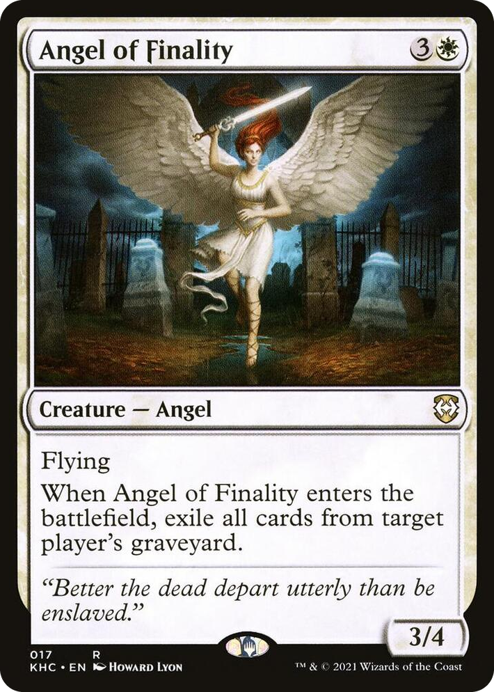 0017 Angel of Finality R Commander: Kaldheim