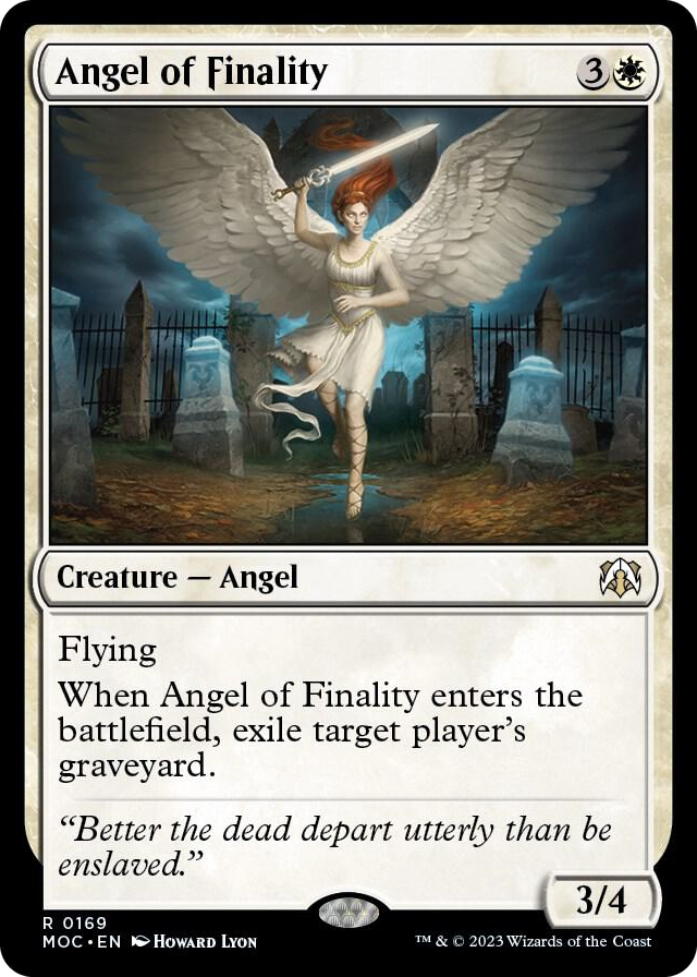 Angel of Finality #169 R - Commander: March of the Machine Pokemon card