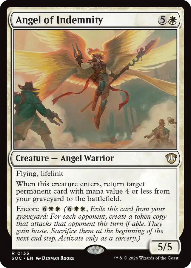0133 Angel of Indemnity R Commander: Secrets of Strixhaven