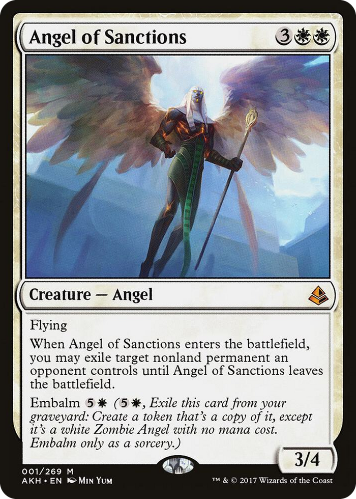 Angel of Sanctions #1 M - Amonkhet Pokemon card
