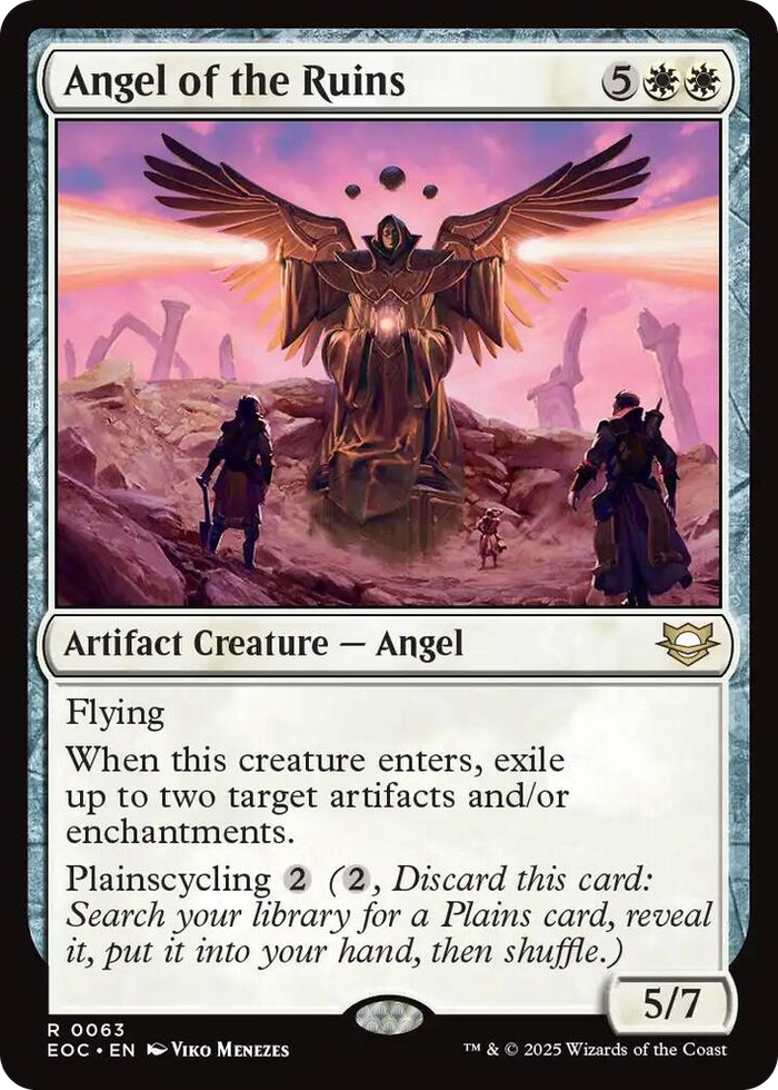 Angel of the Ruins #63 R - Commander: Edge of Eternities Pokemon card
