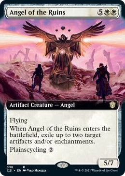 0338 Angel of the Ruins (Extended Art) R Commander 2021