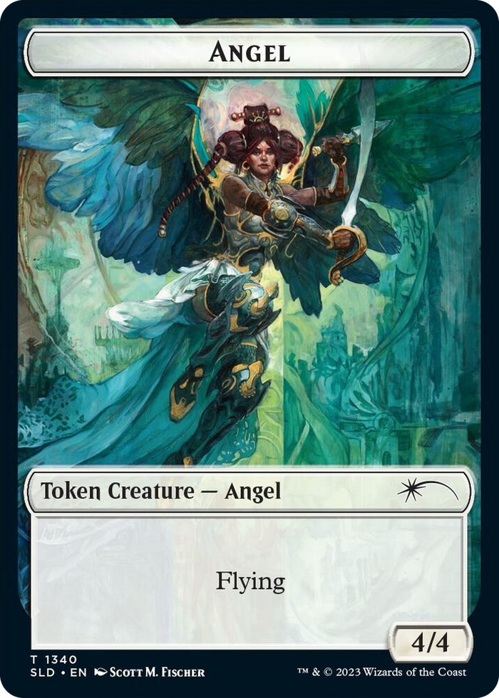 Angel (SLD) // Soldier (GRN) Double-sided Token #1340 T - Secret Lair Drop Series Pokemon card