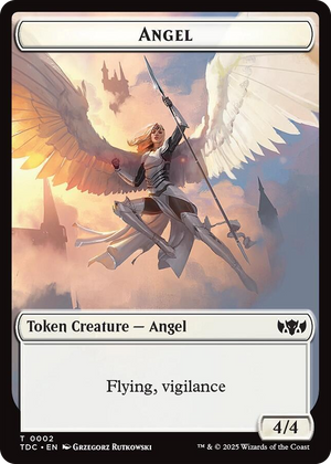 0002 Angel // Spirit Double-Sided Token T Commander: Tarkir: Dragonstorm
