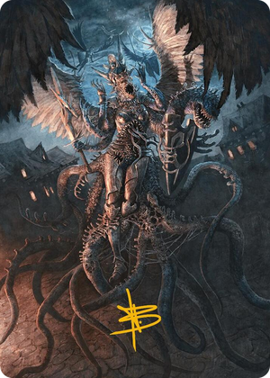 0028 Angelic Aberration Art Card (Gold-Stamped Signature) S Art Series: Modern Horizons 3
