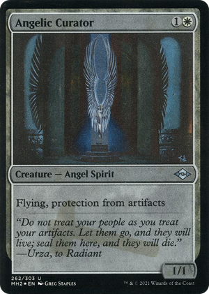 0262 Angelic Curator (Foil Etched) U Modern Horizons 2
