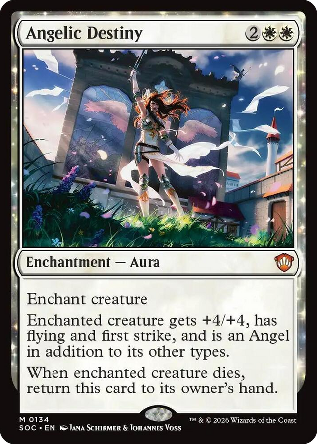 0134 Angelic Destiny M Commander: Secrets of Strixhaven