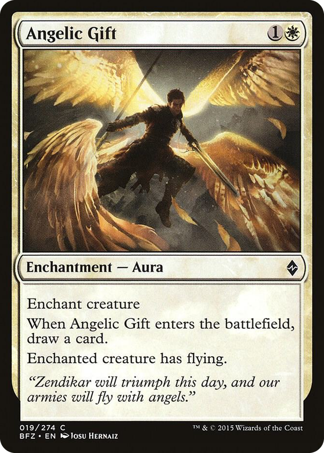 Angelic Gift #19 C - Battle for Zendikar Pokemon card