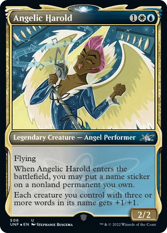 0506 Angelic Harold (Showcase) (Galaxy Foil) U Unfinity