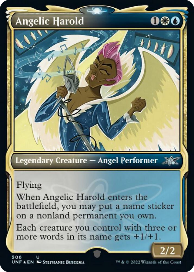 0506 Angelic Harold (Showcase) (Galaxy Foil) U Unfinity