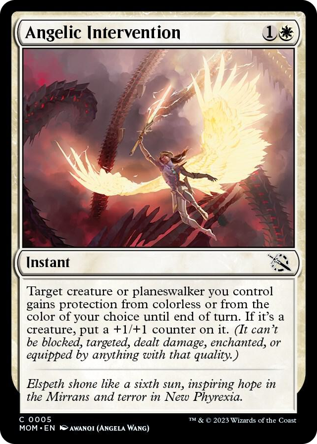 Angelic Intervention #5 C - March of the Machine Pokemon card