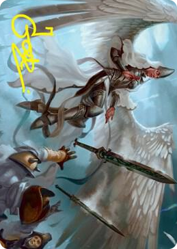 0005 Angelic Quartermaster Art Card (Gold-Stamped Signature) S Art Series: Innistrad: Crimson Vow
