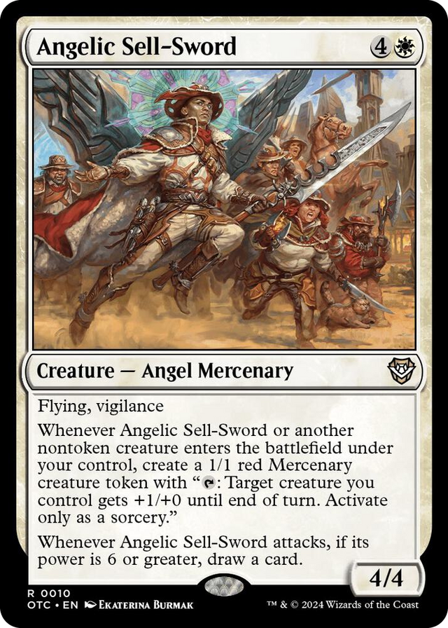 0010 Angelic Sell-Sword R Commander: Outlaws of Thunder Junction