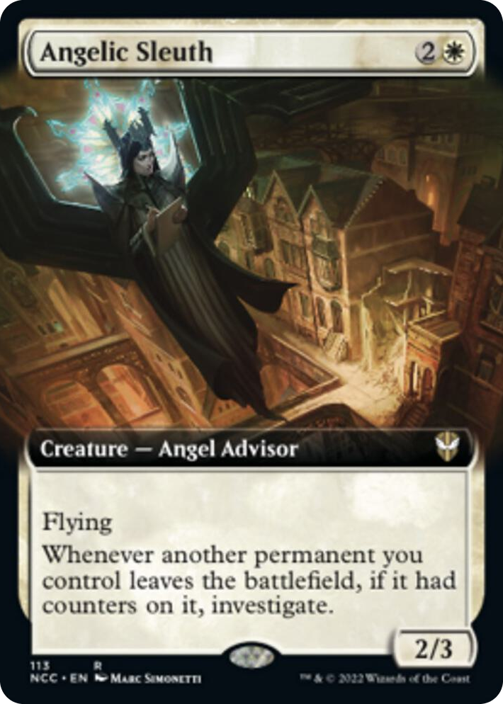0113 Angelic Sleuth (Extended Art) R Commander: Streets of New Capenna