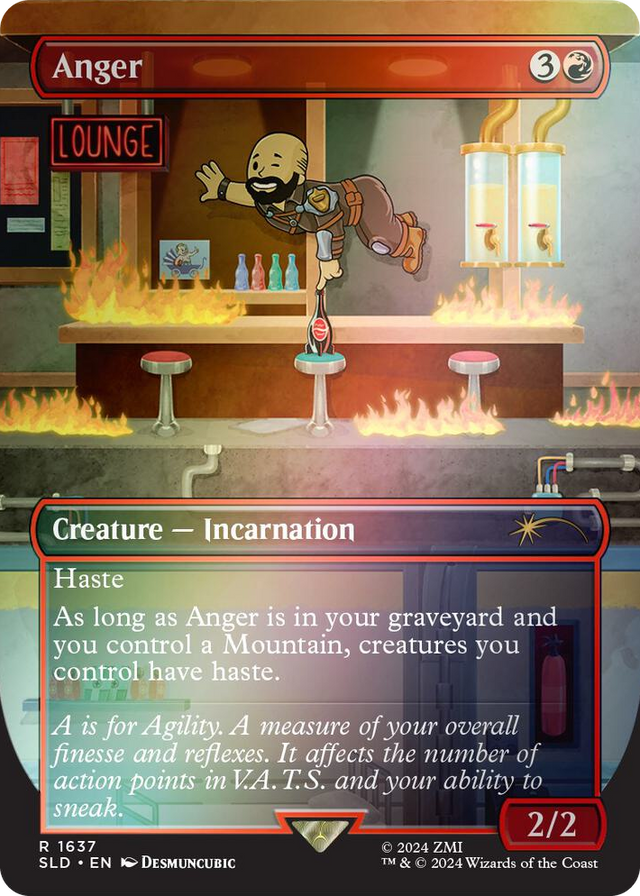1637 Anger (1637) (Rainbow Foil) R Secret Lair Drop Series