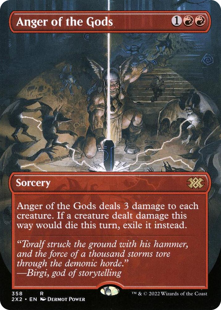 0358 Anger of the Gods (Borderless) R Double Masters 2022