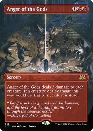 0358 Anger of the Gods (Borderless) R Double Masters 2022