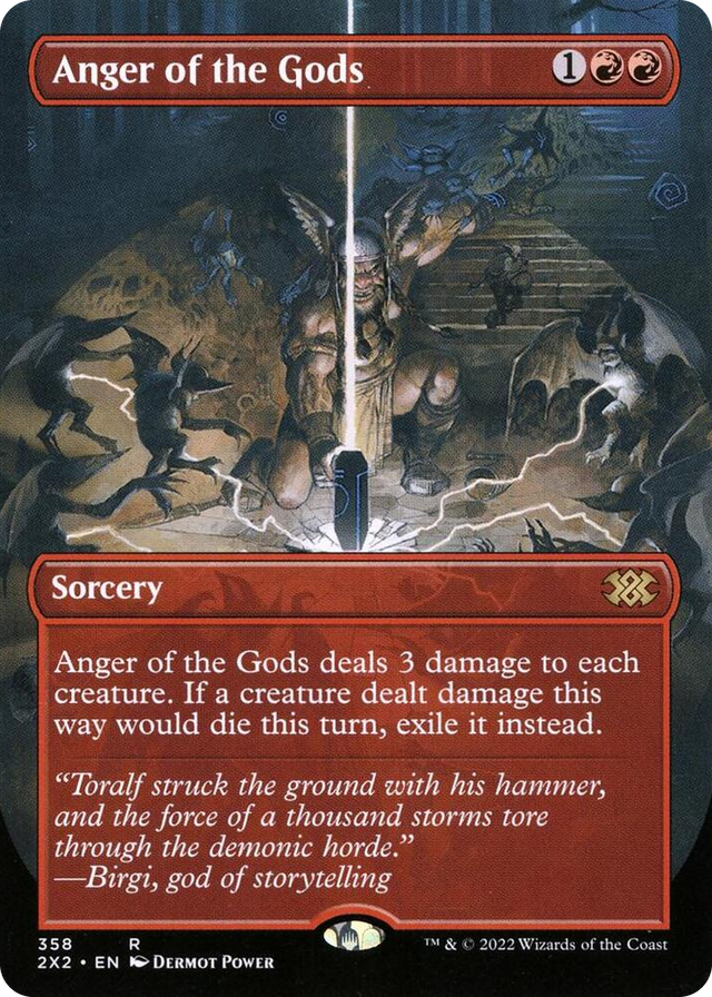 0358 Anger of the Gods (Borderless) R Double Masters 2022