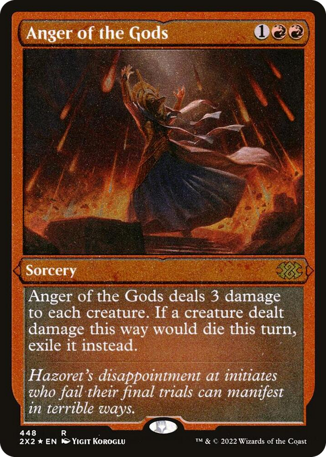 0448 Anger of the Gods (Foil Etched) R Double Masters 2022