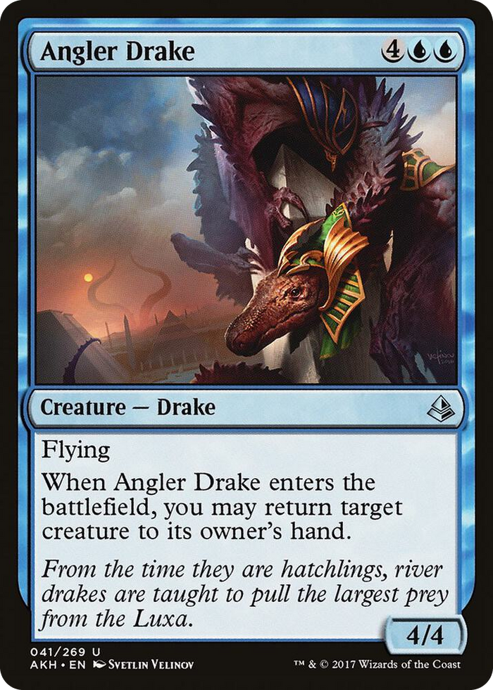 Angler Drake #41 U - Amonkhet Pokemon card