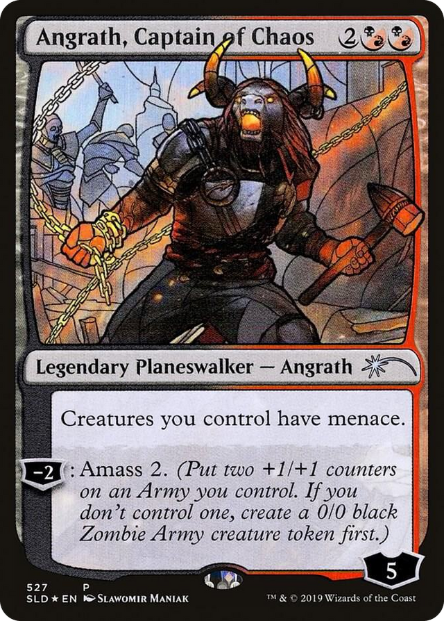 0527 Angrath, Captain of Chaos (Stained Glass) P Secret Lair Drop Series