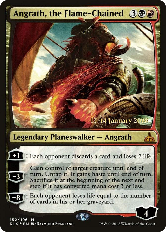 0152 Angrath, the Flame-Chained M Prerelease Cards