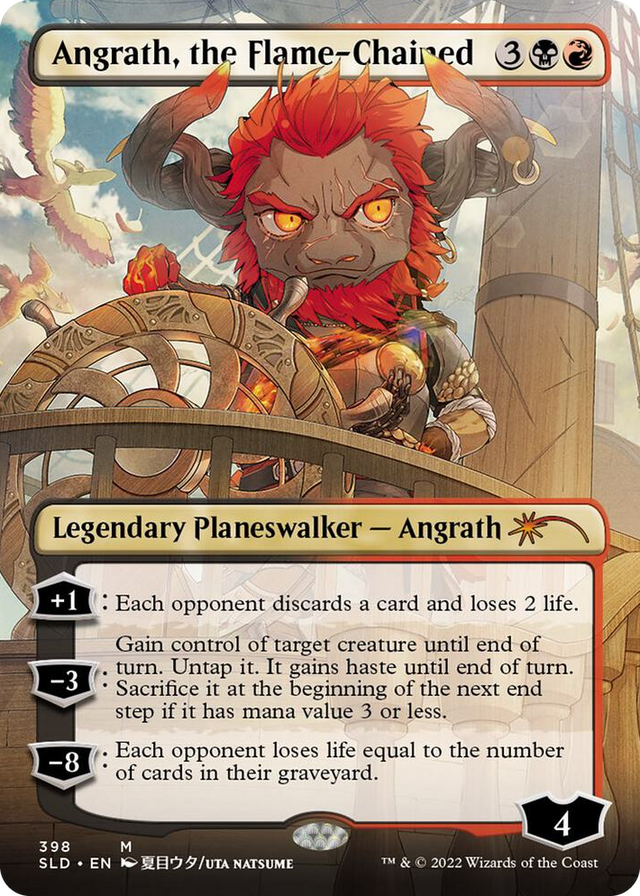 0398 Angrath, the Flame-Chained (Borderless) M Secret Lair Drop Series