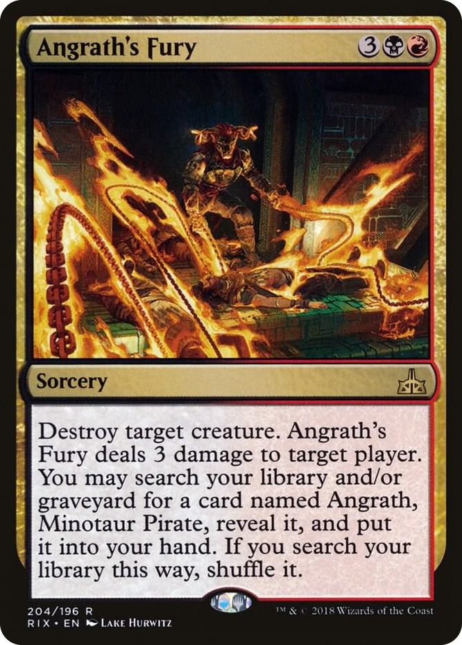 0204 Angrath's Fury R Rivals of Ixalan