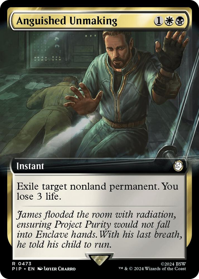0473 Anguished Unmaking (Extended Art) R Universes Beyond: Fallout