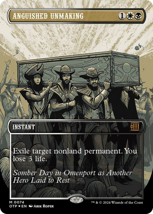0074 Anguished Unmaking (Textured Foil) M Outlaws of Thunder Junction: Breaking News