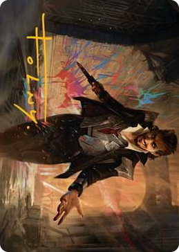 0038 Anhelo, the Painter Art Card (Gold-Stamped Signature) S Art Series: Streets of New Capenna