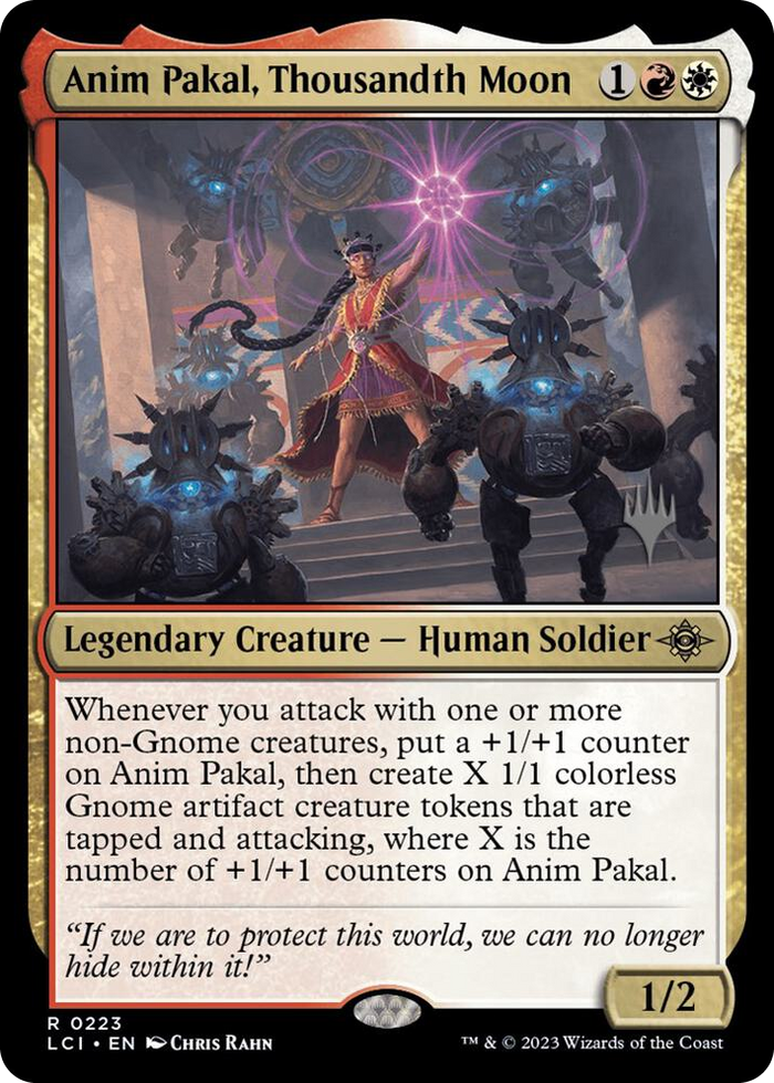 Anim Pakal, Thousandth Moon #223 R - Promo Pack: The Lost Caverns of Ixalan Pokemon card