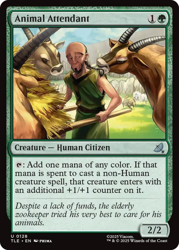 Animal Attendant #128 U - The Last Airbender: Eternal-Legal Pokemon card